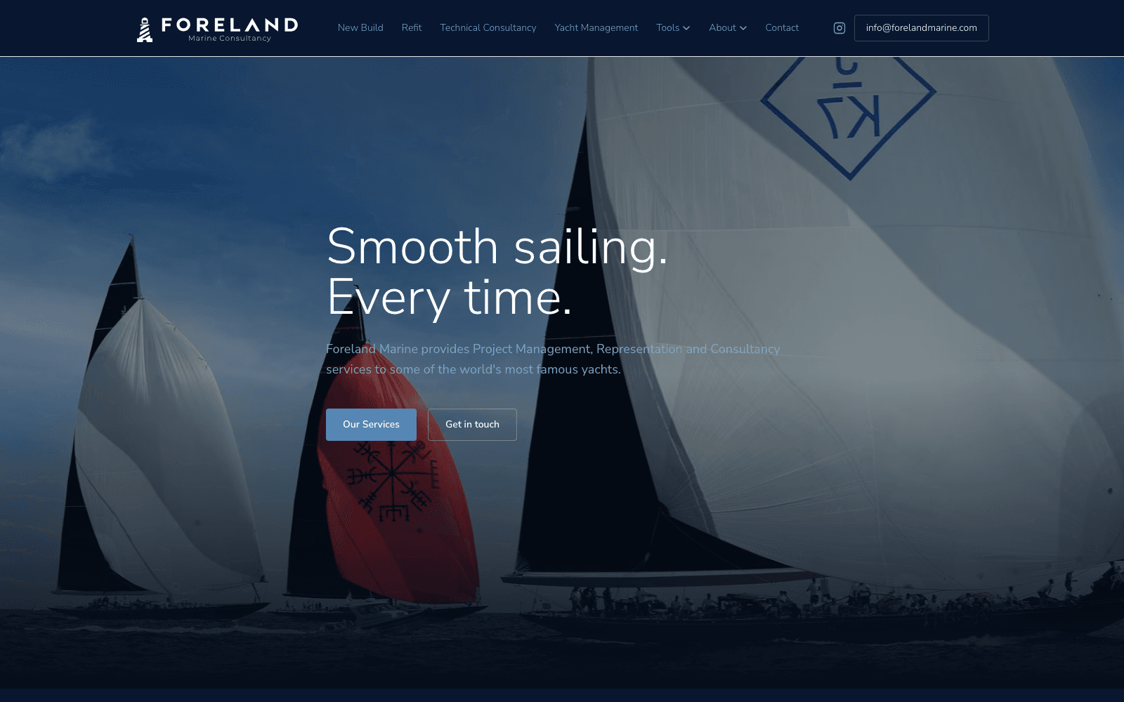 Foreland Marine website